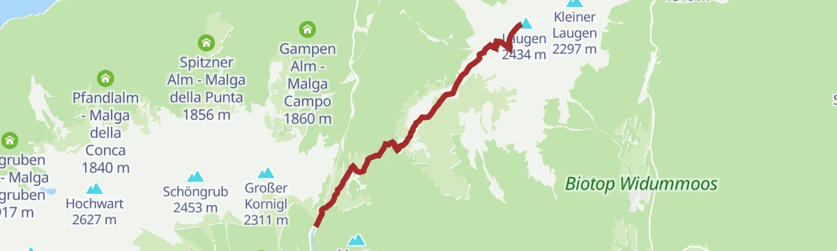 Route map: Escursione sul Monte Luco